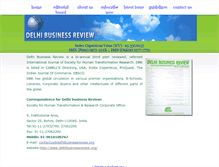 Tablet Screenshot of delhibusinessreview.org